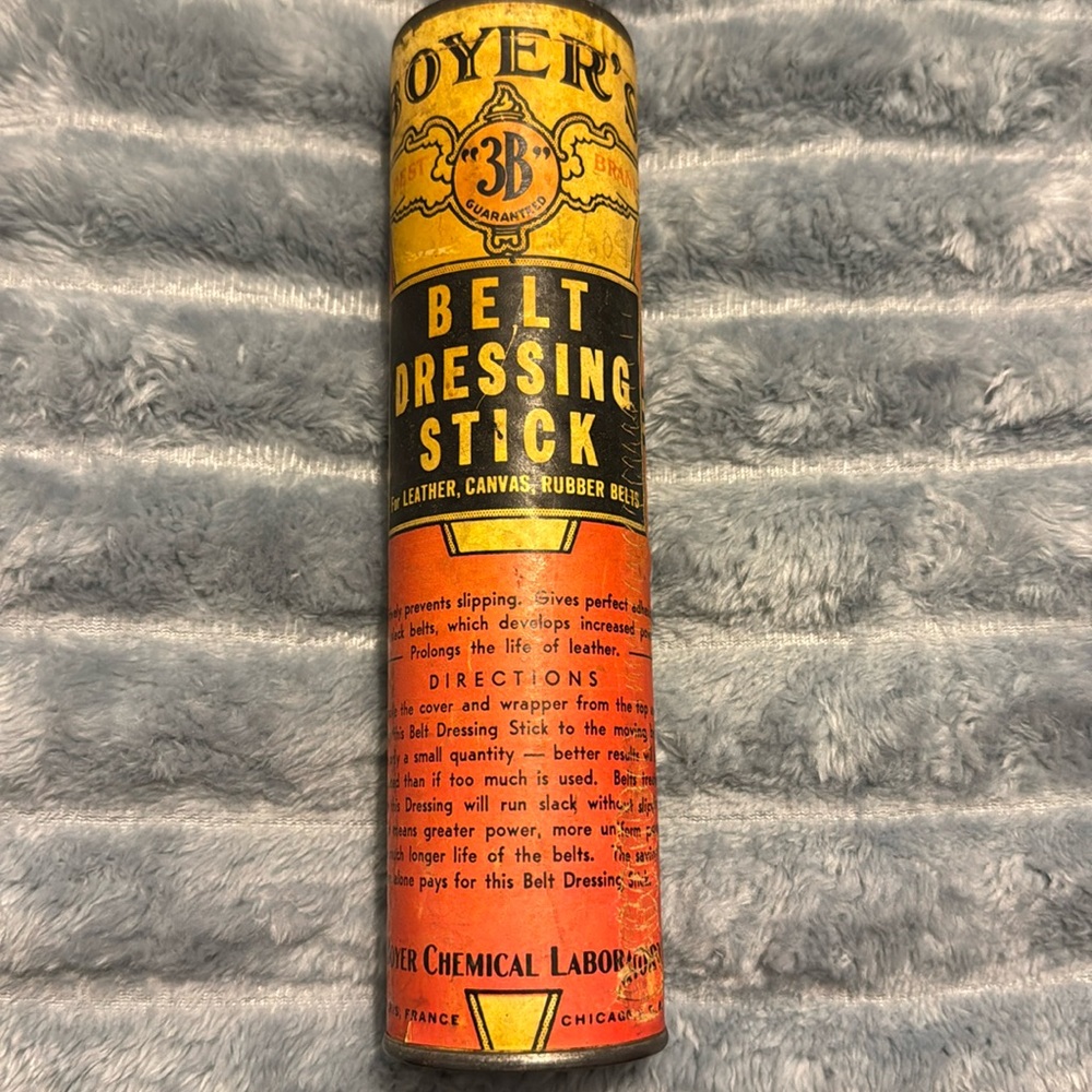 Vintage Boyer’s Belt Dressing Stick
